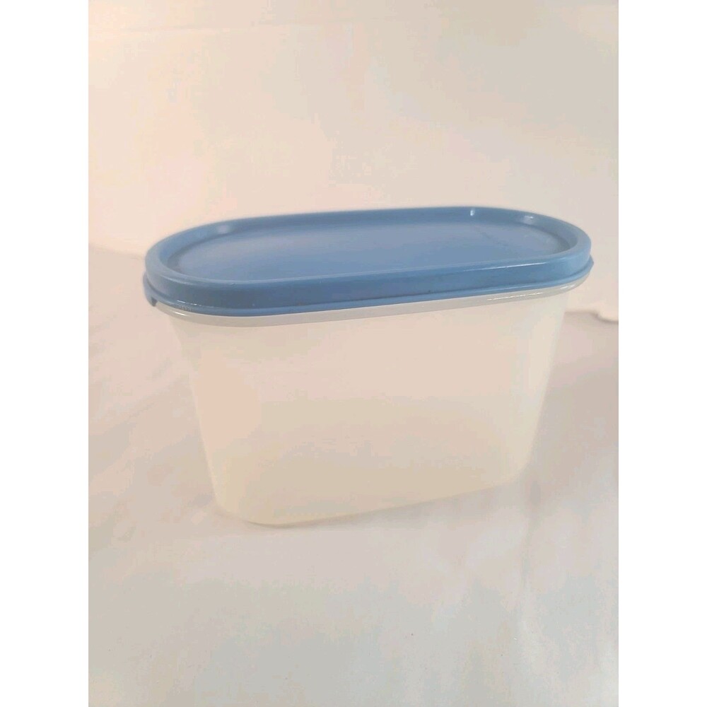 Vintage Tupperware Modular Mate 1612-22  W/ Blue Lid 1616-15  Storage Container